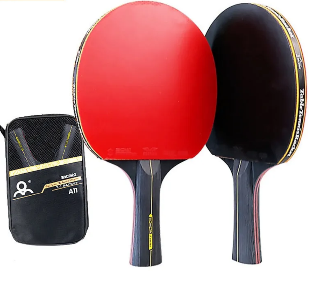 Pack Paleta de Ping Pong 6 estrellas  Mango largo