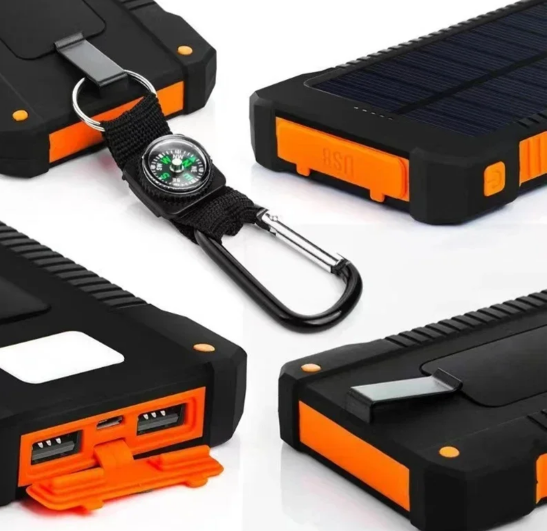 Batería externa Power Bank Solar, de 50000 mah, Con Linterna