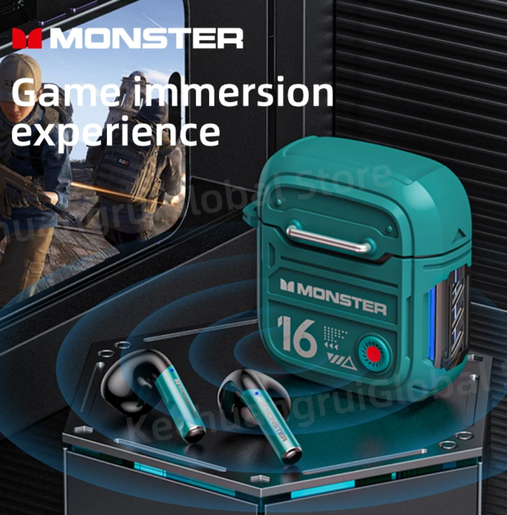 Audífonos Gamer Monster AIRMARS XKT16 Deportivos