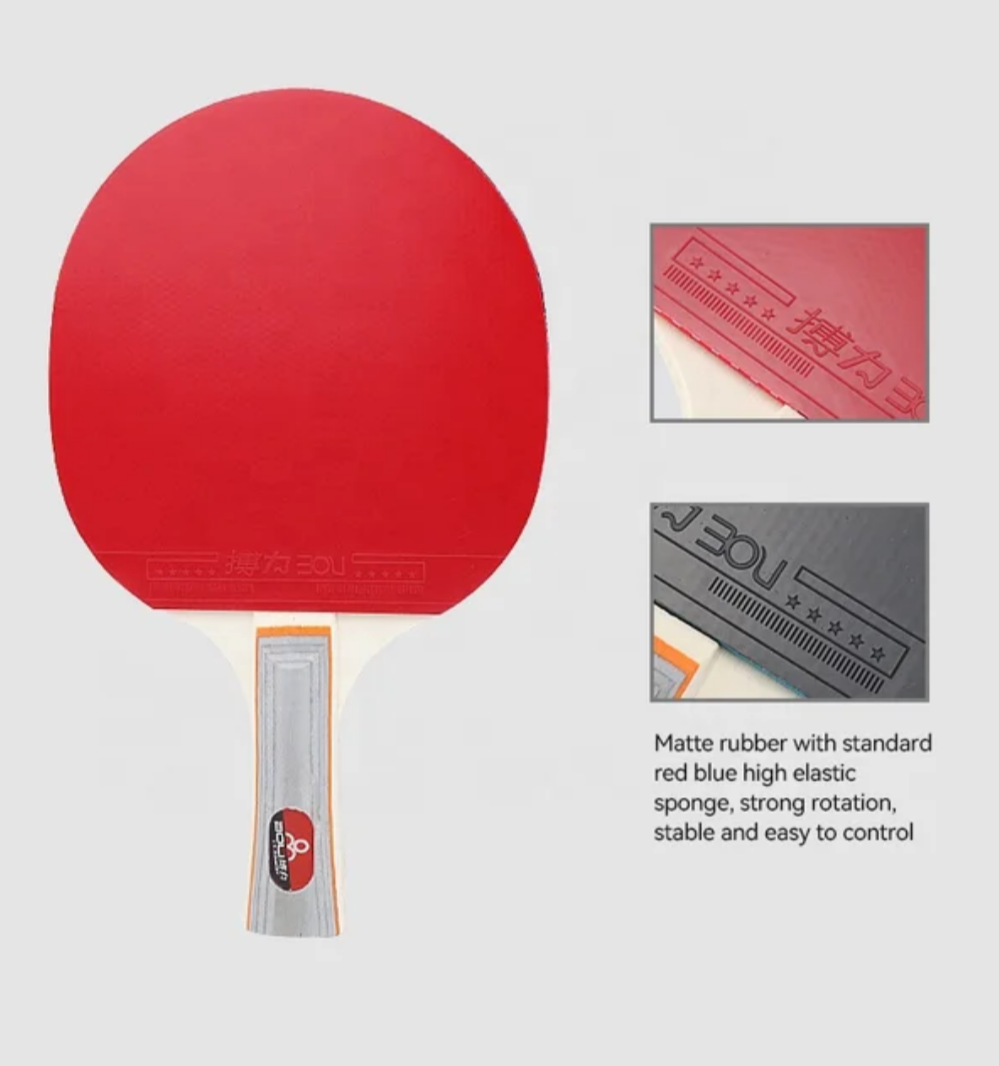 Pack 2 Paletas de Ping Pong 5 Estrellas + Red adaptable+ 3 pelotas + bolsa