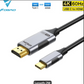 Cable Adaptador Tipo Hdmi A C De 4k 60hz, De 2m  Ultra Hd