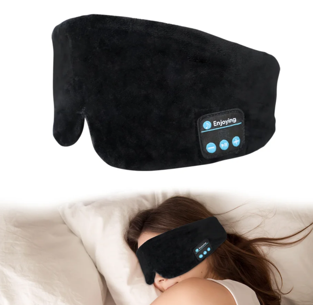 Antifaz Para Dormir, Mascara Musical Bluetooth de Algodón