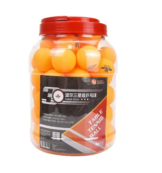 Set  Pelotas de Ping Pong 3 Estrellas Tarro de 58 Unidades