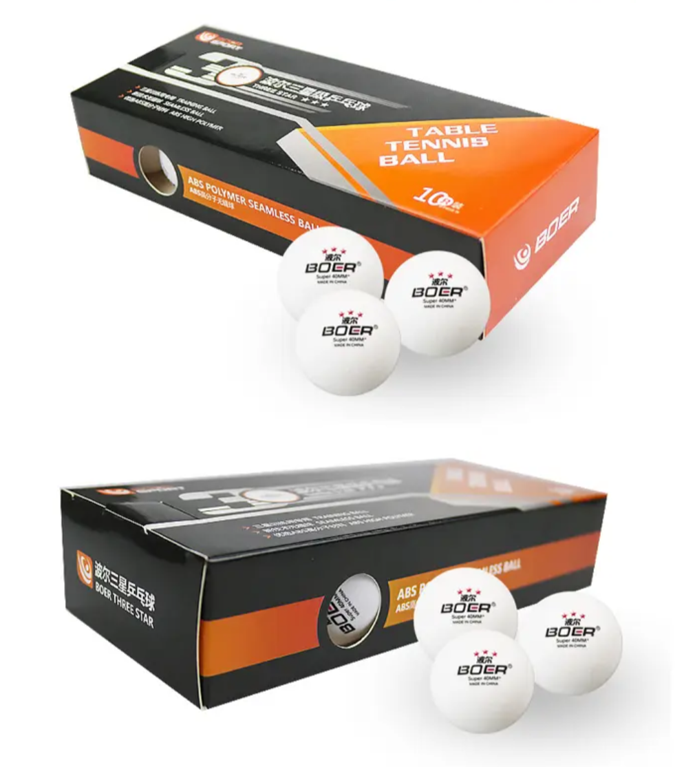 Set Pelotas de Ping Pong 3 estrellas caja de 10 unidades