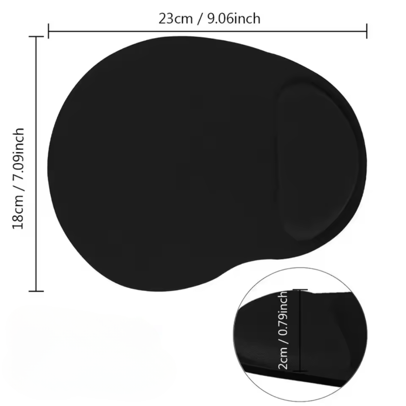 Almohadilla De Gel Ergonómica Para Mouse Antideslizante