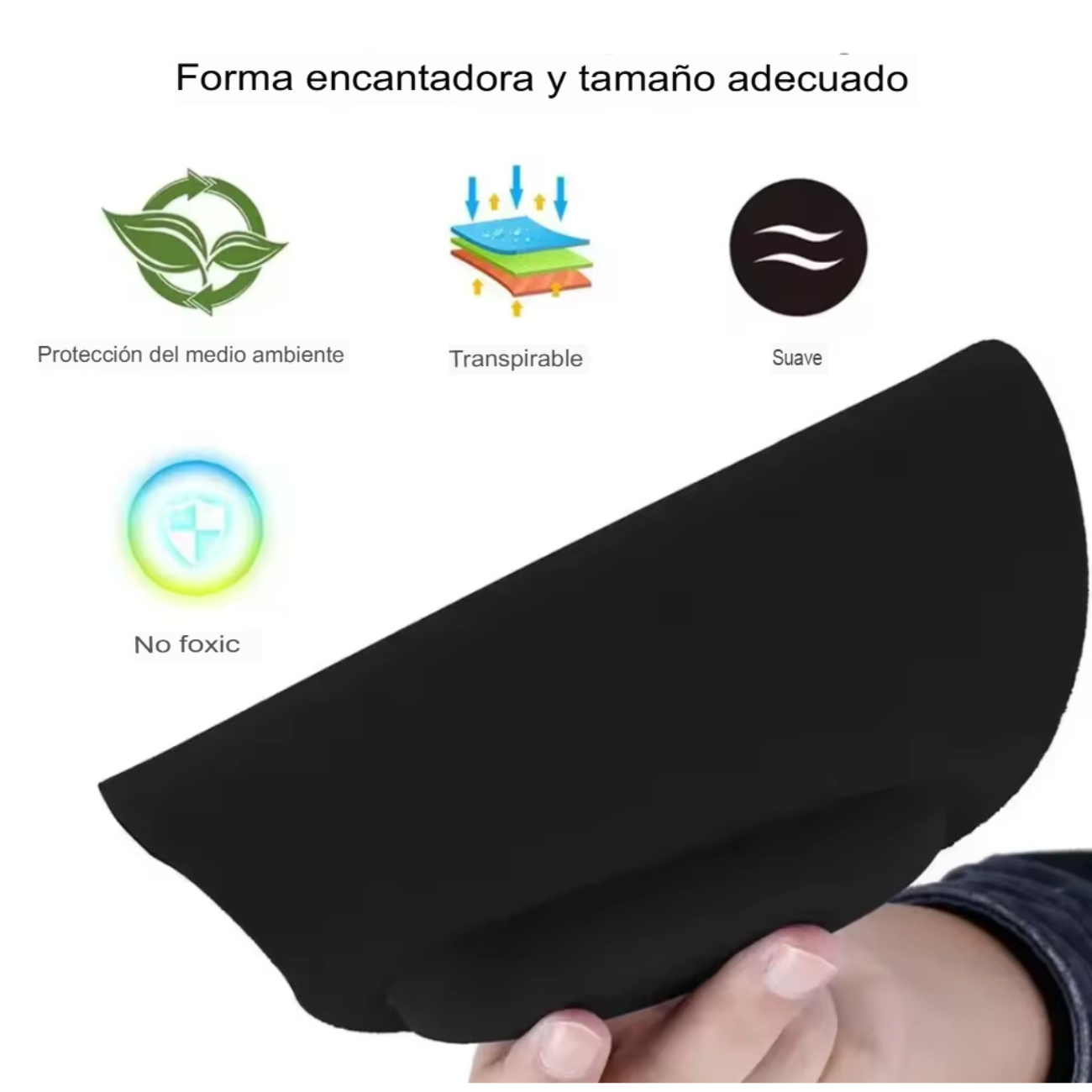 Almohadilla De Gel Ergonómica Para Mouse Antideslizante