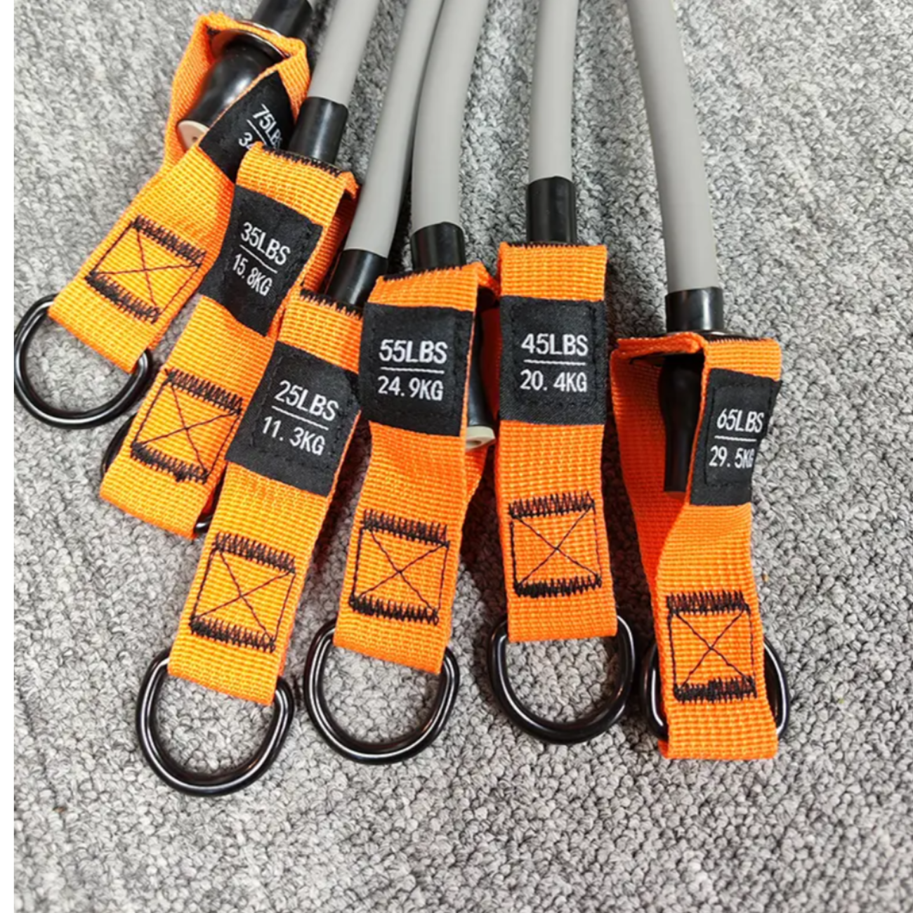 Set Bandas De Resistencia Con Accesorios Fitness En Casa