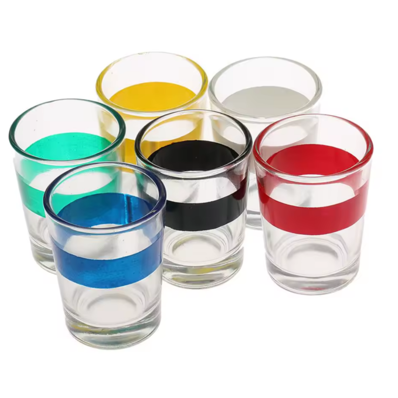 Bingo De Shots Metálico Con Vasos De Colores Para Fiestas