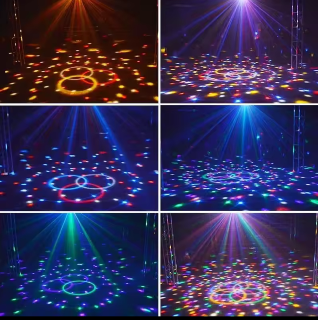 Mini Bola De Cristal Mágica Espejada Luz Led Discoteca