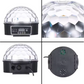 Mini Bola De Cristal Mágica Espejada Luz Led Discoteca