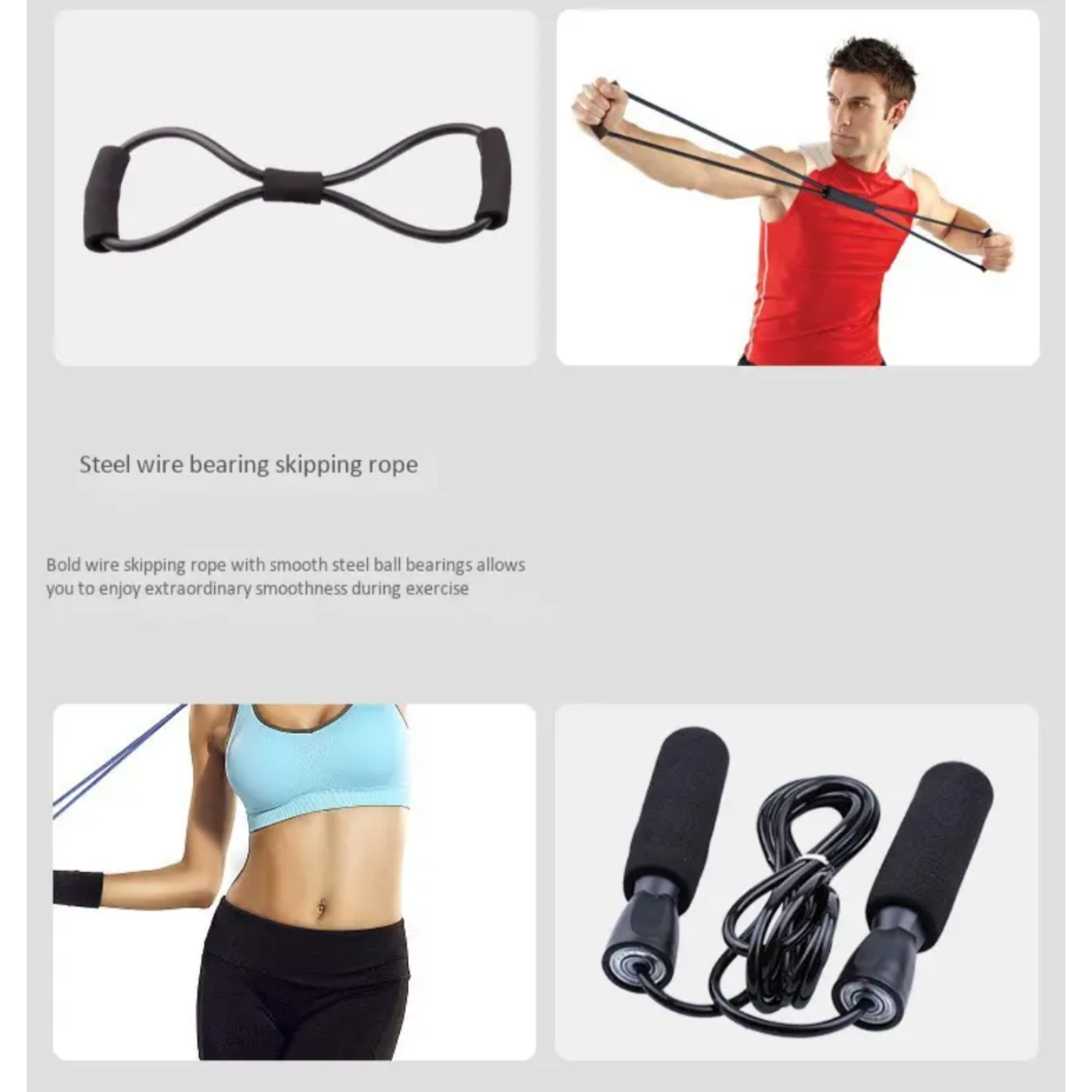 Kit de Ejercicios Completo para Fitness en Casa Multifuncional