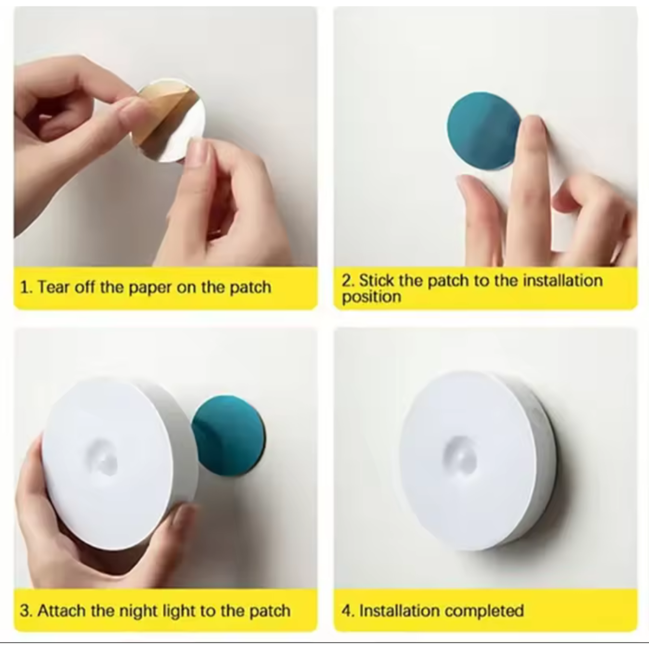 Lampara Luz Led con Sensor de Movimiento Baterías incluidas