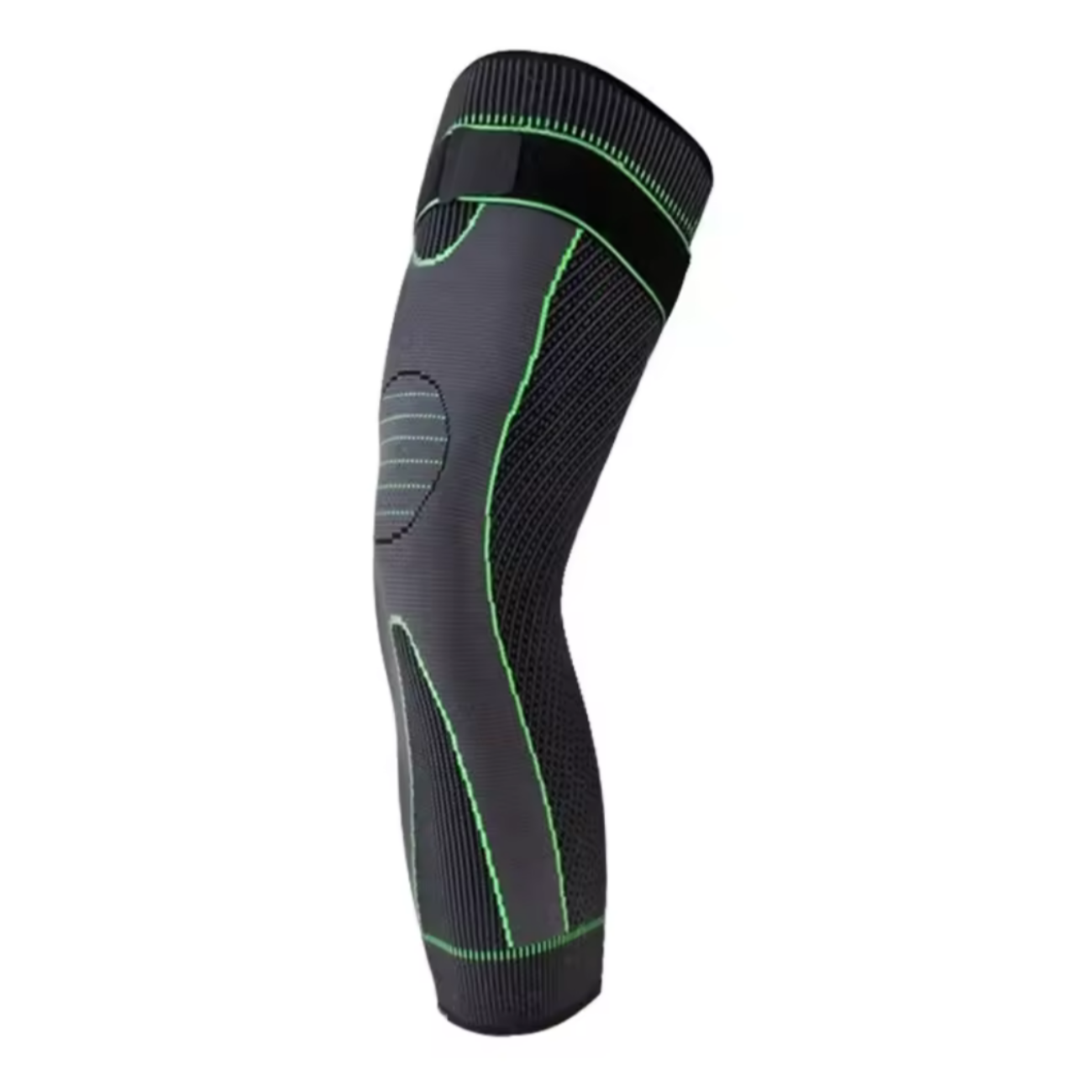 Rodillera Pierna Completa de Sujeción, Ajustable verde