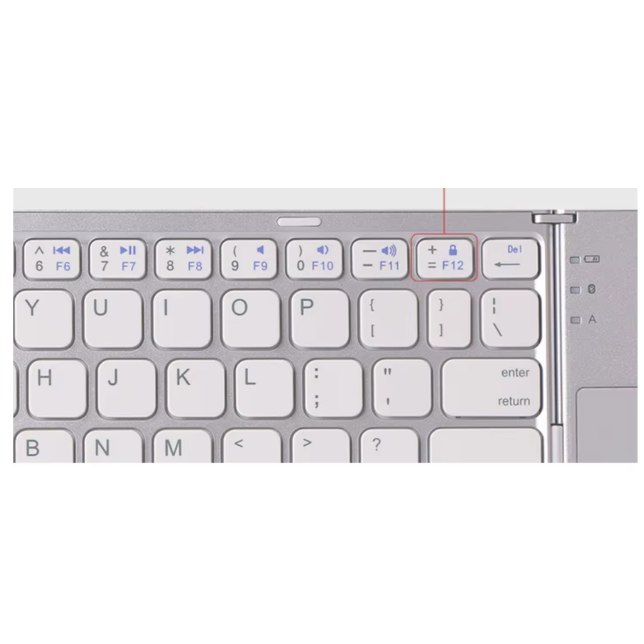 Mini  Teclado plegable Bluetooth sin panel táctil